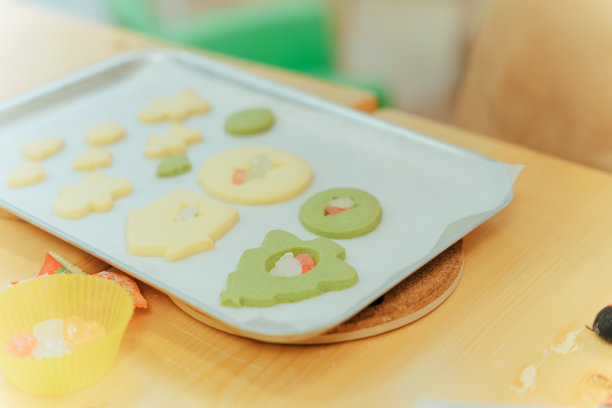 圣诞主题甜饼特写图片下载