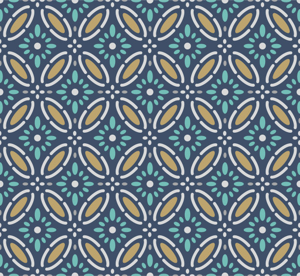 日本卷曲钻石花瓣矢量无缝模式图片下载