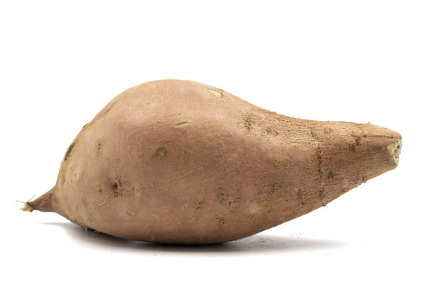 白底红薯。剪切路径。全景深。近距离图片下载