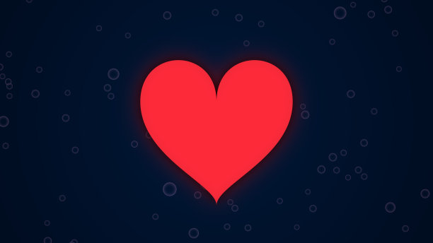 情人节心爱规模，跳动的心脏动画图片下载