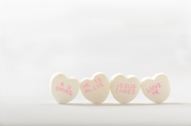 白色宗教谈话心糖果图片下载