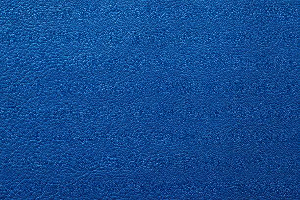 蓝色皮革背景，自然的皮革纹理接近图片下载