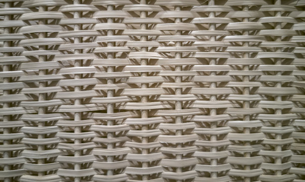 特写照片，自然纹理的竹篮表面。空白背景，藤条或芦苇。图片下载