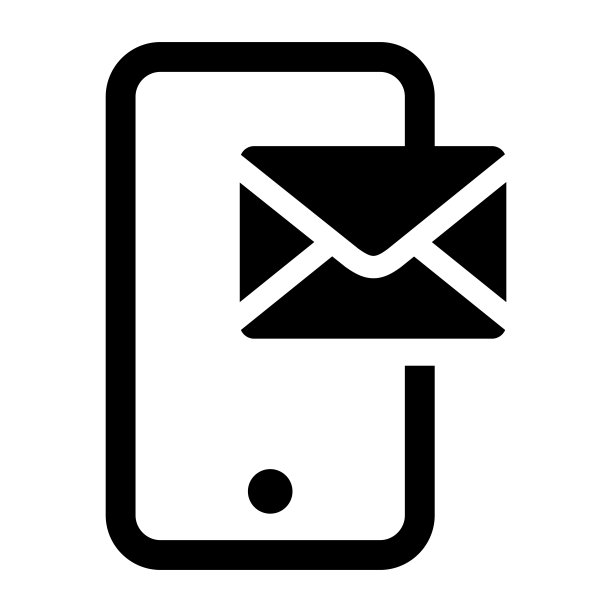 短信文本简单的平面图标矢量插图图片下载