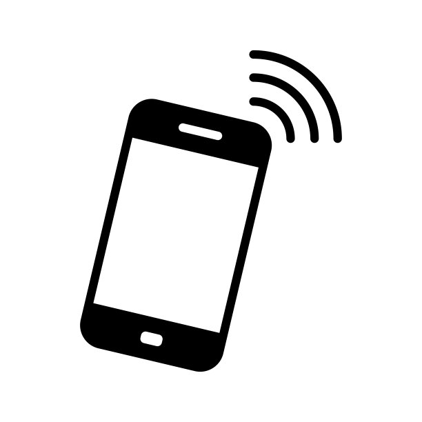 智能手机图标矢量设计模板在白色背景图片下载