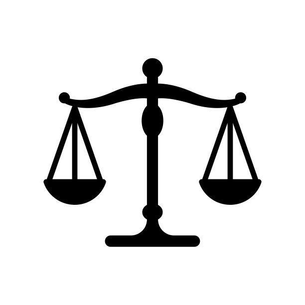 正义图标的规模矢量设计模板在白色背景图片下载