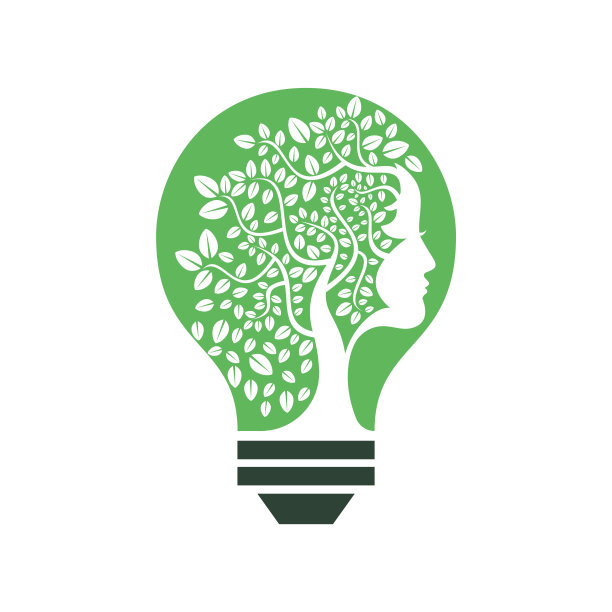 女性树向量模板设计。图片下载