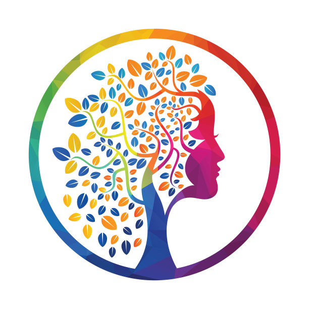 女性树向量模板设计。图片下载