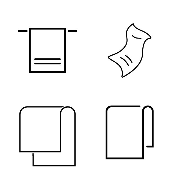 毛巾图标图片下载