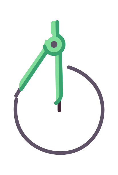 学校指南针图标。矢量图图片下载