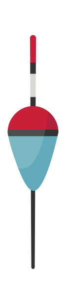 浮平图标渔夫钓鱼设备户外活动图片下载