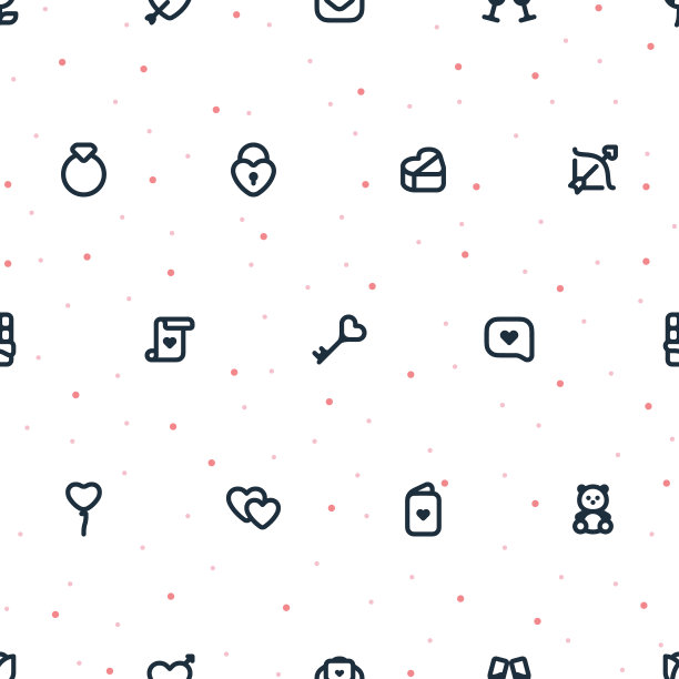 可重复图案的小爱相关图标图片下载