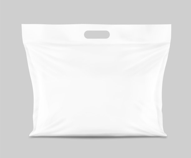 现实的塑料袋与处理模型。矢量插图。图片下载