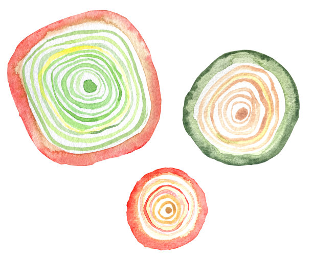 木刻水彩画插图。图片下载