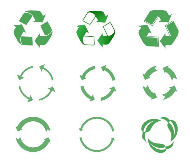 回收图标图像，符号，库存照片图片下载