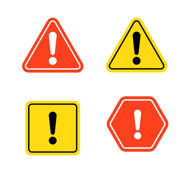 警告符号矢量图标，警告符号矢量图片下载