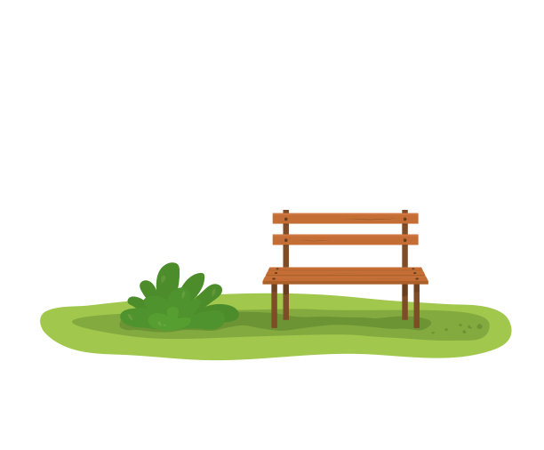 公园里的木凳图片下载