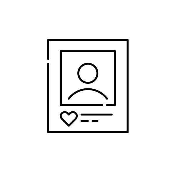 社交媒体用户头像。像素完美，可编辑的笔画图标图片下载