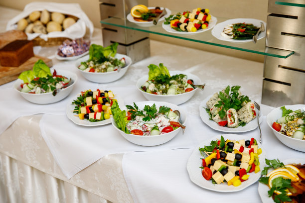 活动餐饮提供零食和点心。图片下载