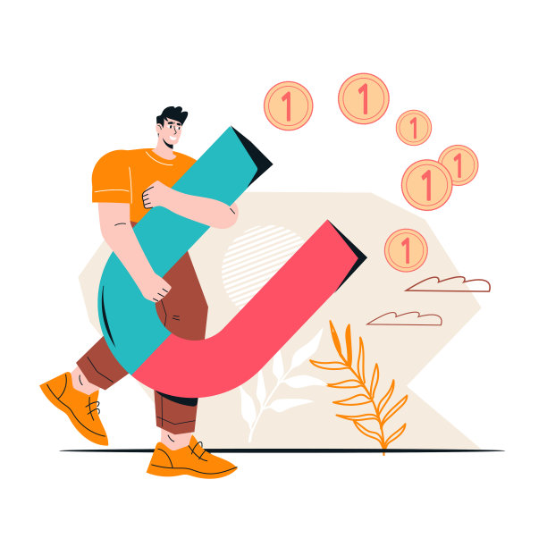 聪明投资股市，概念吸引金融，平矢量。图片下载