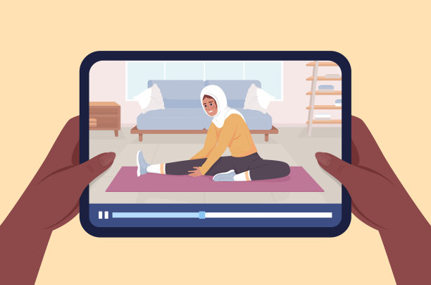 练习视频课半平面彩色矢量先看手图片下载