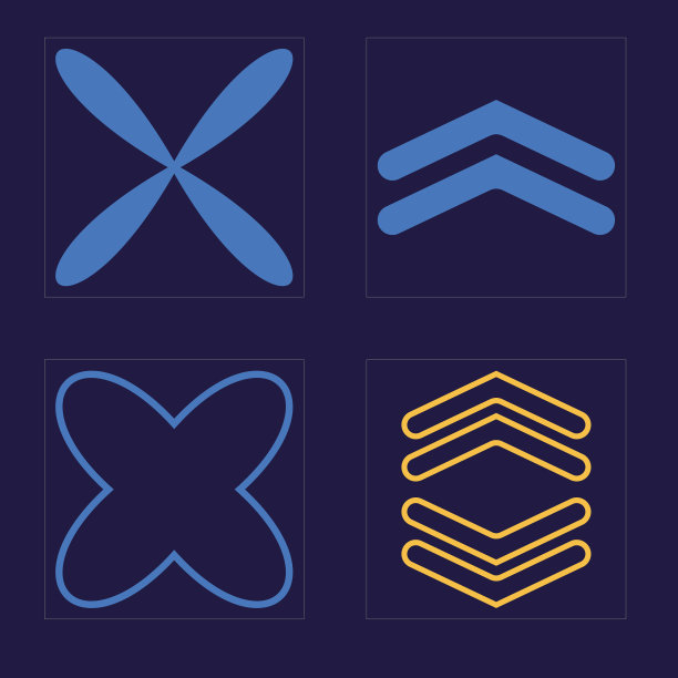 野兽派塑造野兽派星星和花朵的形状图片下载