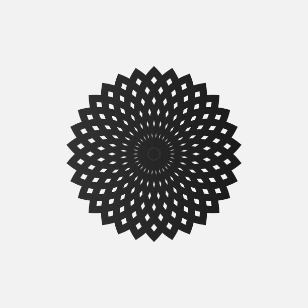 曼荼罗标志元素模板，适用于水疗，瑜伽，冥想和灵性标志与矢量eps格式。图片下载