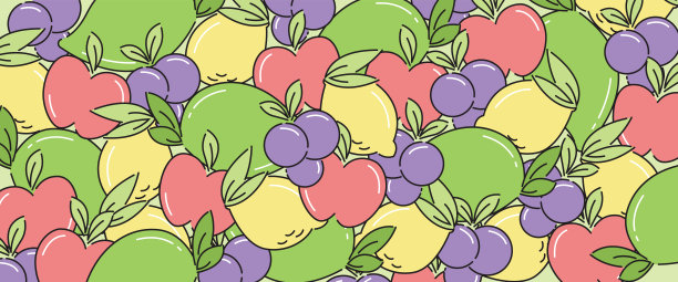 矢量背景水果图片下载