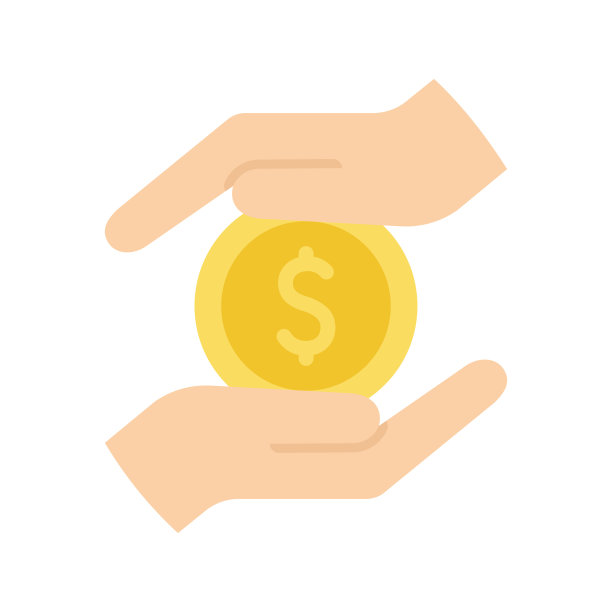 省钱图标。钱在手里。收入，预算，付款。图片下载