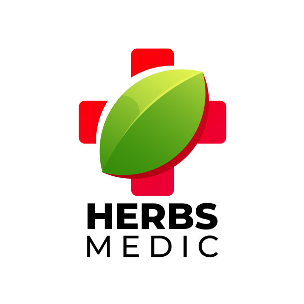 药草医疗设计矢量模板图标图片下载