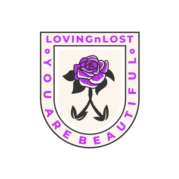 紫色玫瑰复古矢量设计插图图片下载