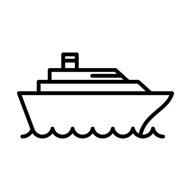 邮轮热气球图标标志设计矢量模板插图标志和符号像素完美图片下载