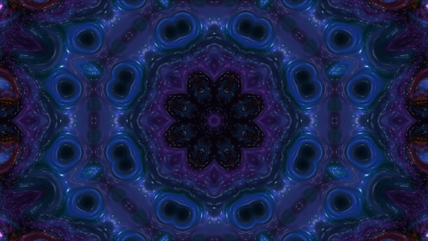 星云未来主义抽象分子点几何结构空间背景动画，现代三角造型技术分析主题插画图片下载