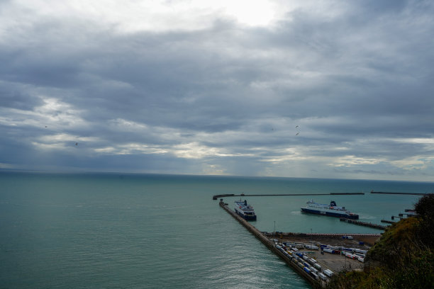 多佛港的海景图片下载