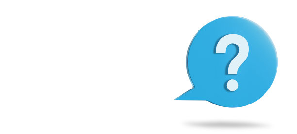 白色背景上带有语音气泡的问号图片下载