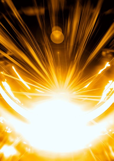 爆炸的金色光抽象背景图片下载