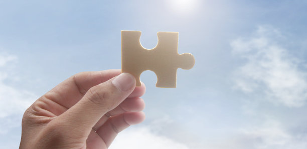 连接拼图。业务解决方案的成功图片下载