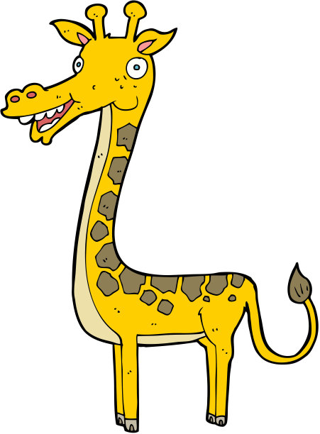 卡通长颈鹿图片下载