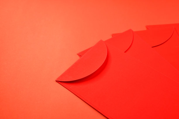 春节贺卡设计红底红包图片下载