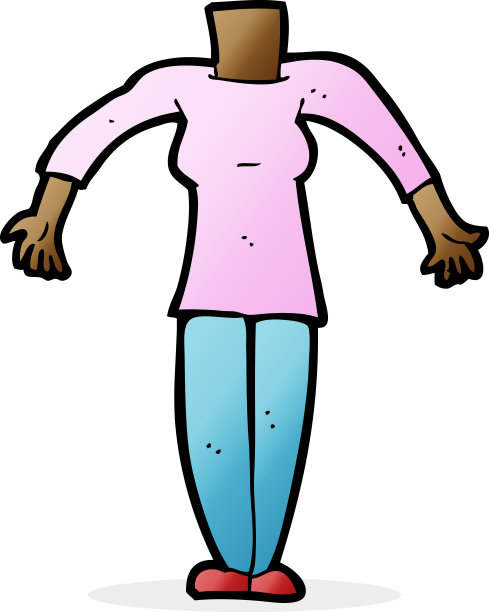 卡通女性身体(添加照片或混搭卡通)图片下载