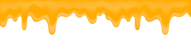 滴蜂蜜。液体蜂蜜滴。流动的黄色糖浆或果汁。适用于任何设计。向量图片下载