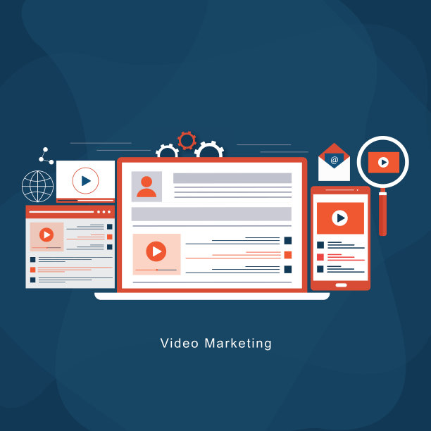 视频营销概念图片下载