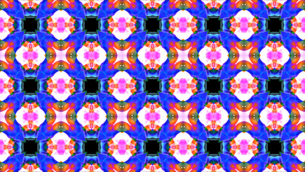 花白色，粉红色，橙色，星星，彩色叶子和黑色钻石图片下载