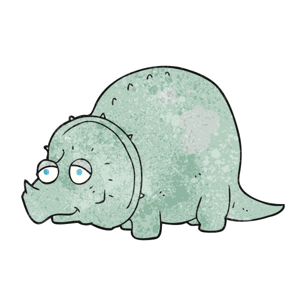 手绘纹理卡通恐龙图片下载