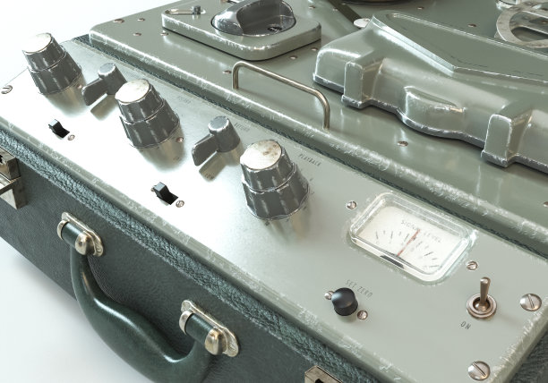 老式模拟Reel To Reel录音机图片下载