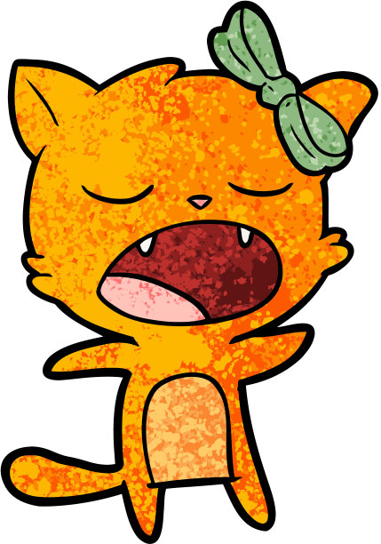 卡通唱歌猫图片下载