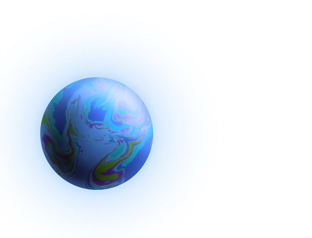 带有星云和恒星的外太空，带有卫星的大行星，3d图像图片下载