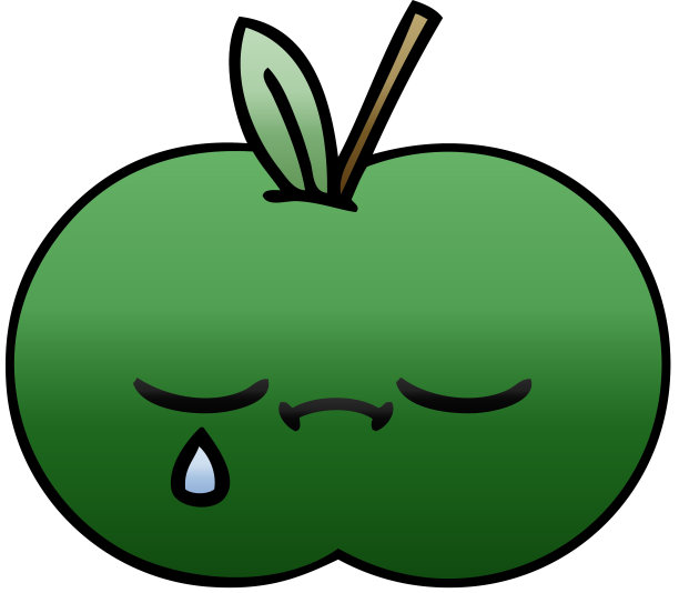 渐变阴影卡通多汁的苹果图片下载