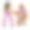 年轻女子锻炼与私人教练图片下载