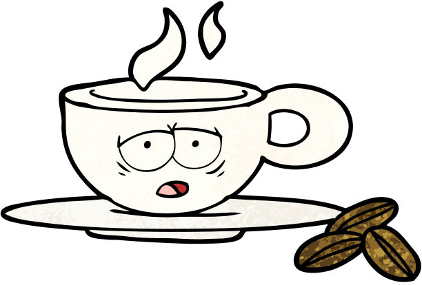 卡通意式咖啡杯图片下载